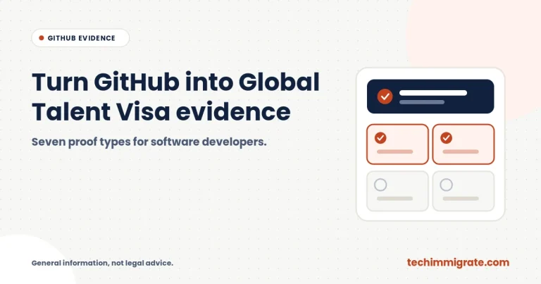 How Software Developers Turn GitHub Into Global Talent Visa Evidence (7 Proof Types)