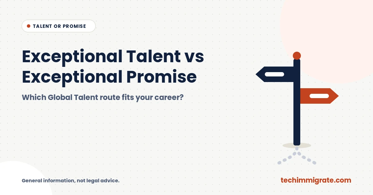 Exceptional Talent vs Exceptional Promise: Which Global Talent Route Fits Your Career?