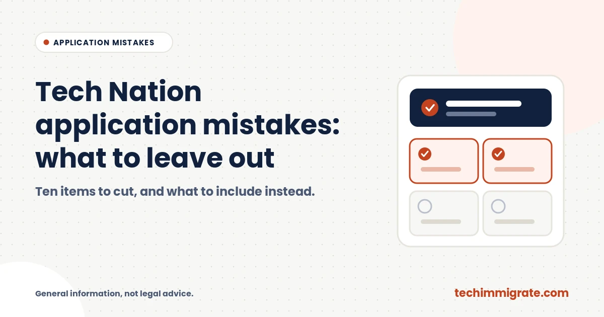 Tech Nation Application Mistakes: 10 Things to Leave Out (and What to Include Instead)