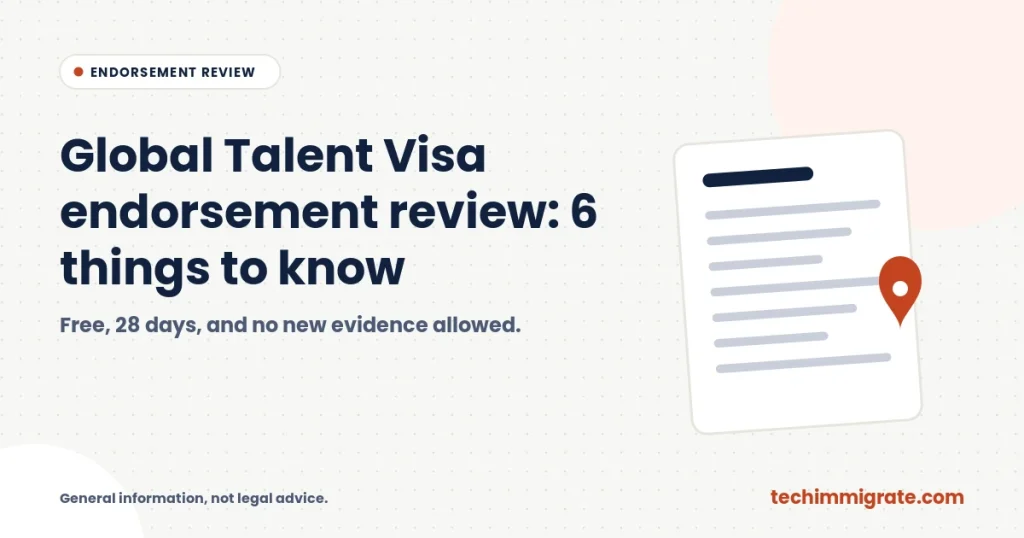 Global Talent Visa Endorsement Review: 6 Things to Know Before You Request One