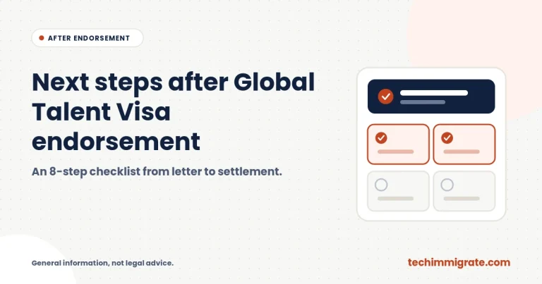 Next Steps After Global Talent Visa Endorsement: 8-Step Checklist to the Visa and Beyond